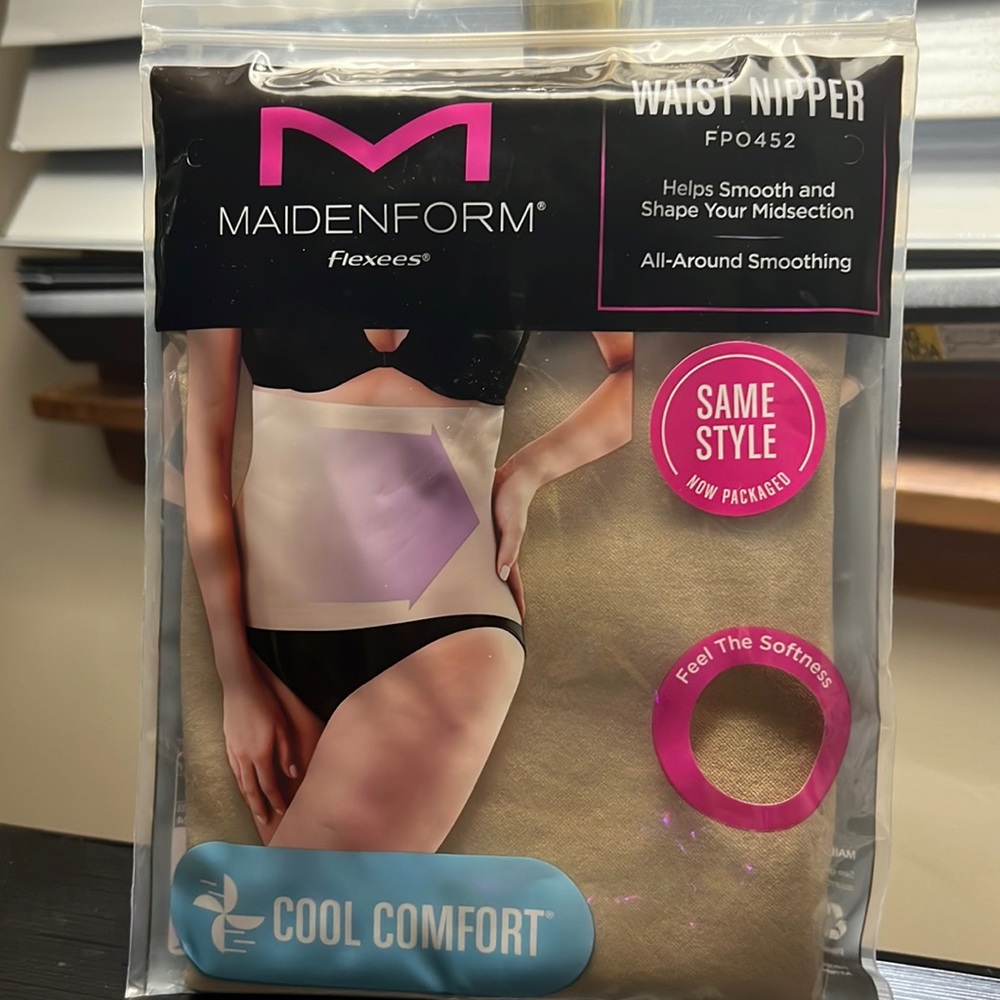 MAIDENFORM FLEXEES WAIST NIPPER (Firm) Beige Color - Size  3XL